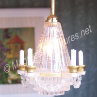 Chandelier with Imitation Candles