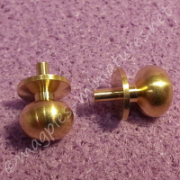 Brass Knobs, 6mm, Pack of 2