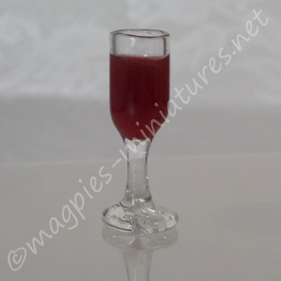 Filled Wine Glass - Red