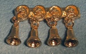 Servant's Bells Set of 4 on a Strip