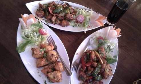 Bukhara Maza restaurant Osterley London starters picture 2