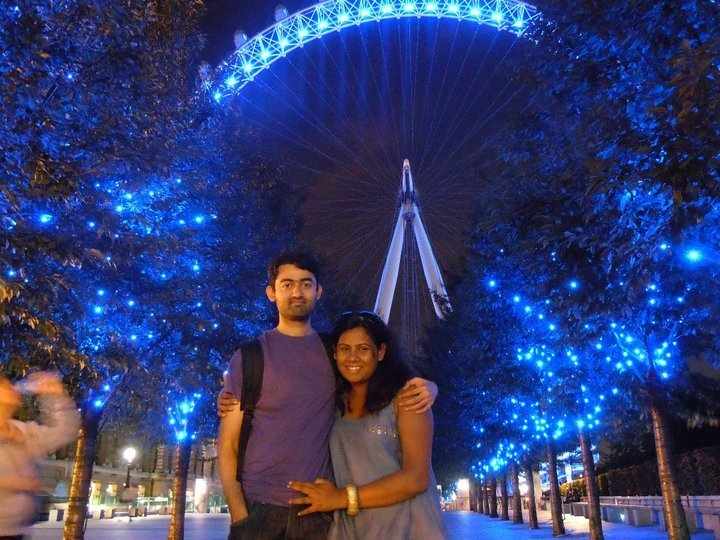 London eye husband and wife girish suryawanshi and Shruti Vasant