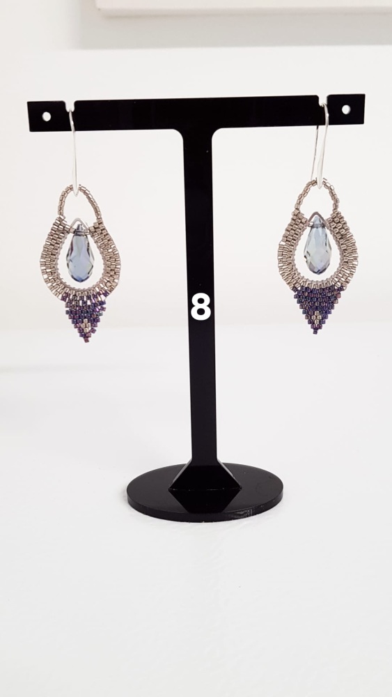 Moroccan Lamp Crystal Earrings