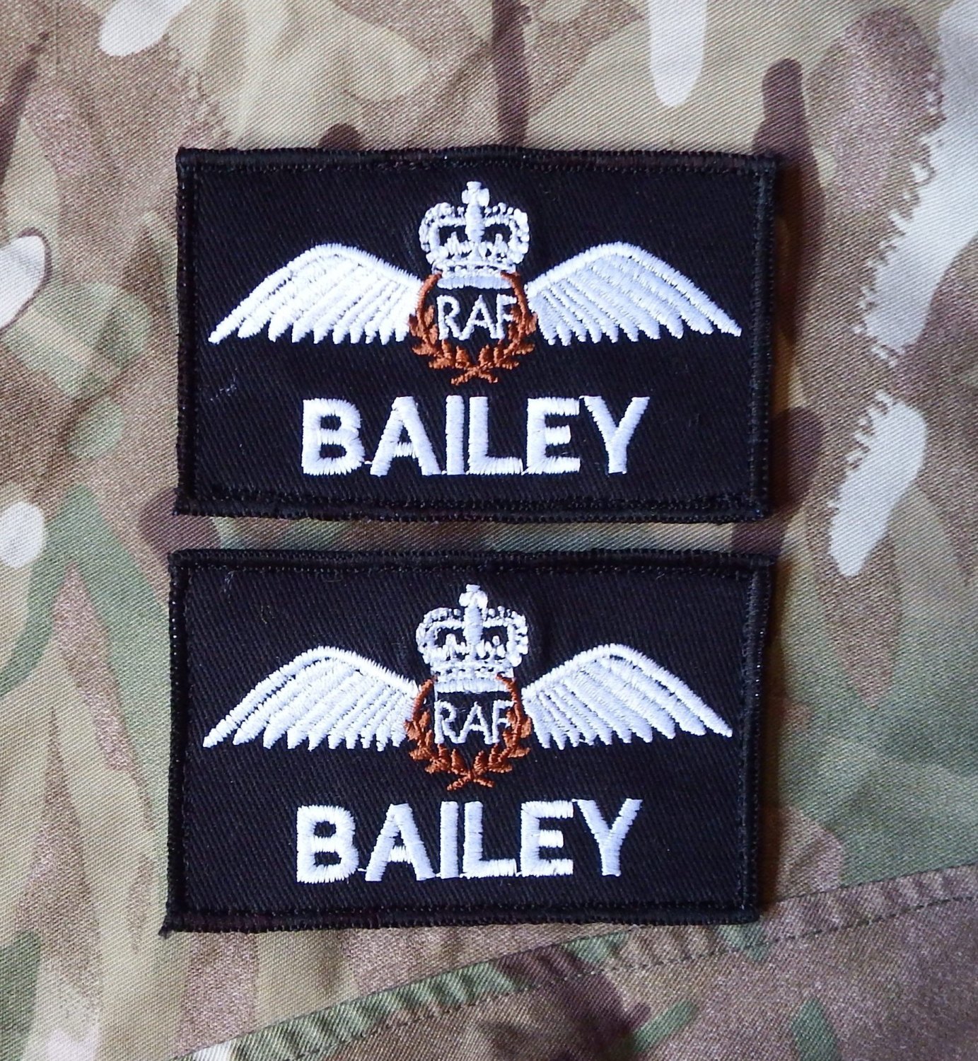 RAF Pilot Name Patches,badges
