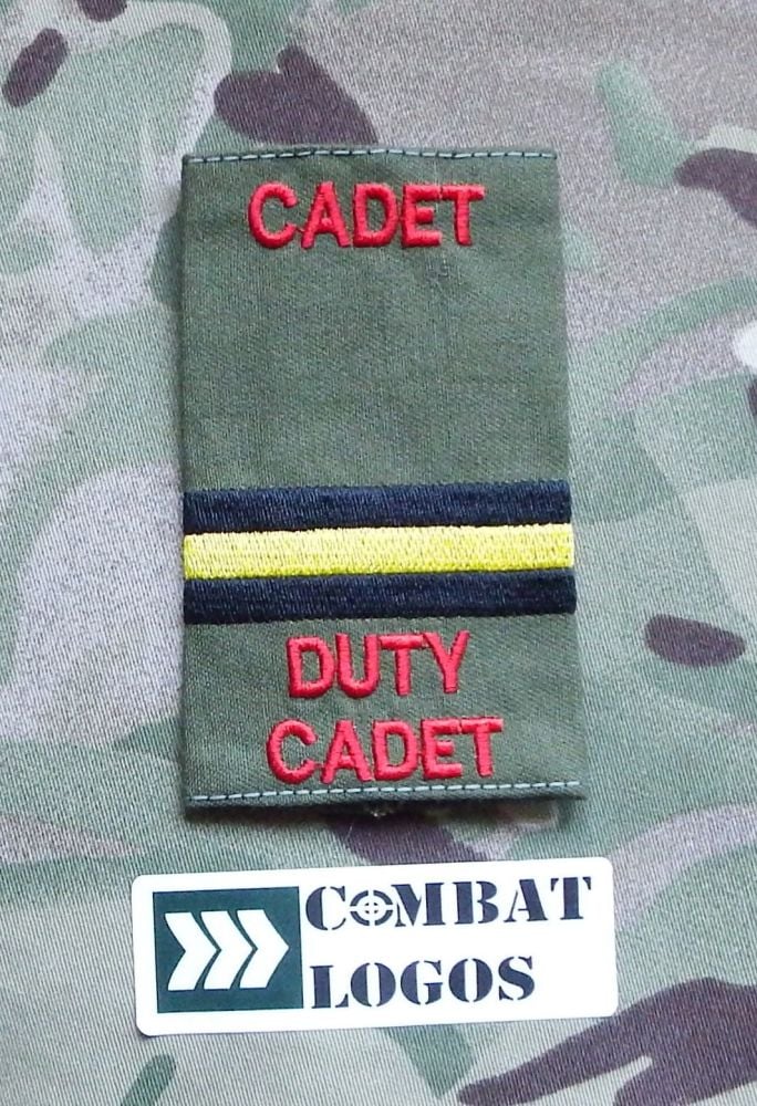 CCF Duty Cadet Rank Slides