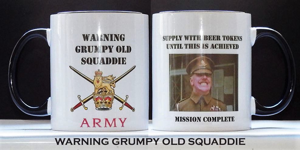 Warning Grumpy Old Squaddie Mug