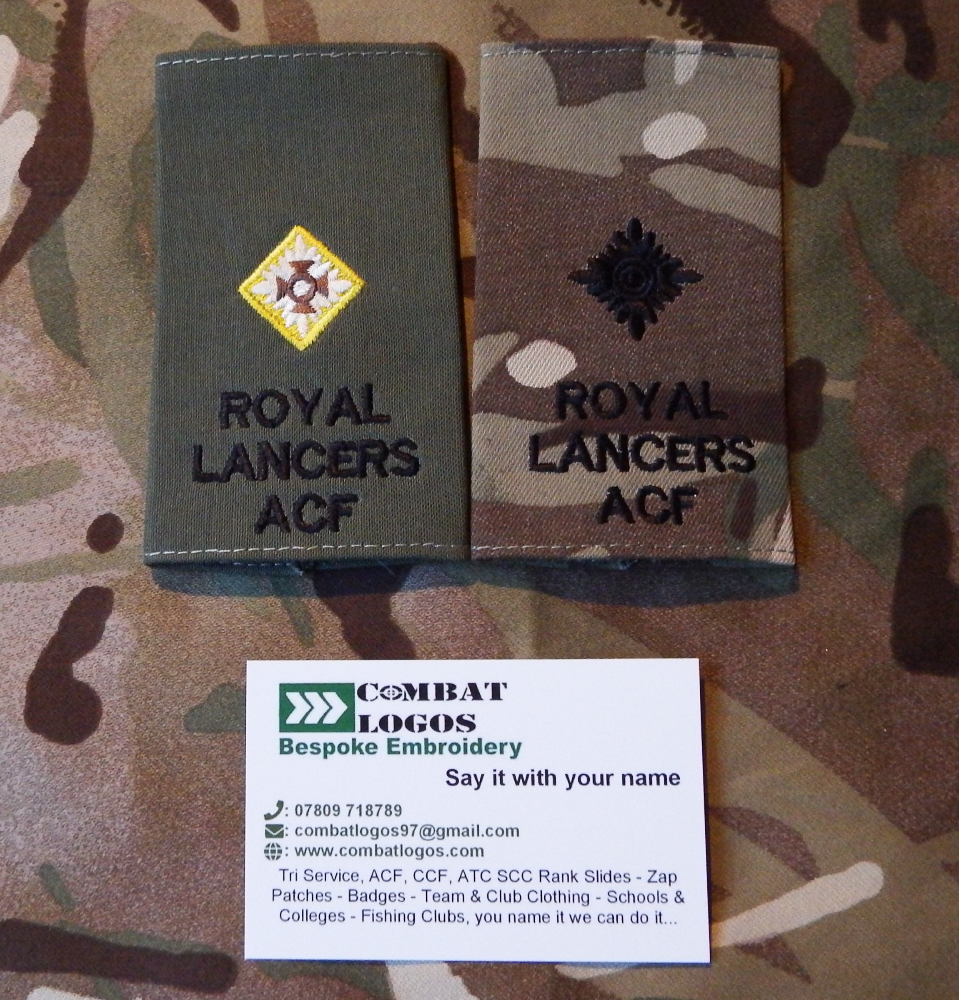 Royal Lancers Rank Slides