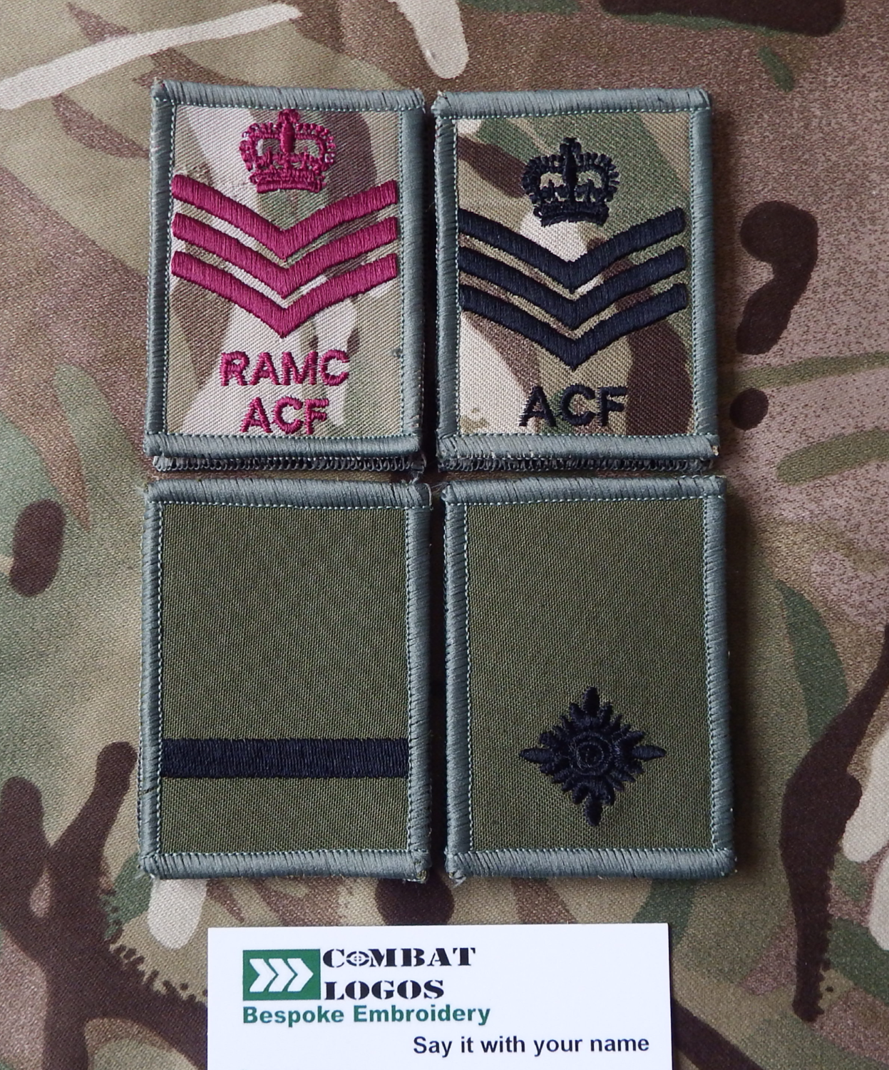 rank patches,army,navy,raf,cadets