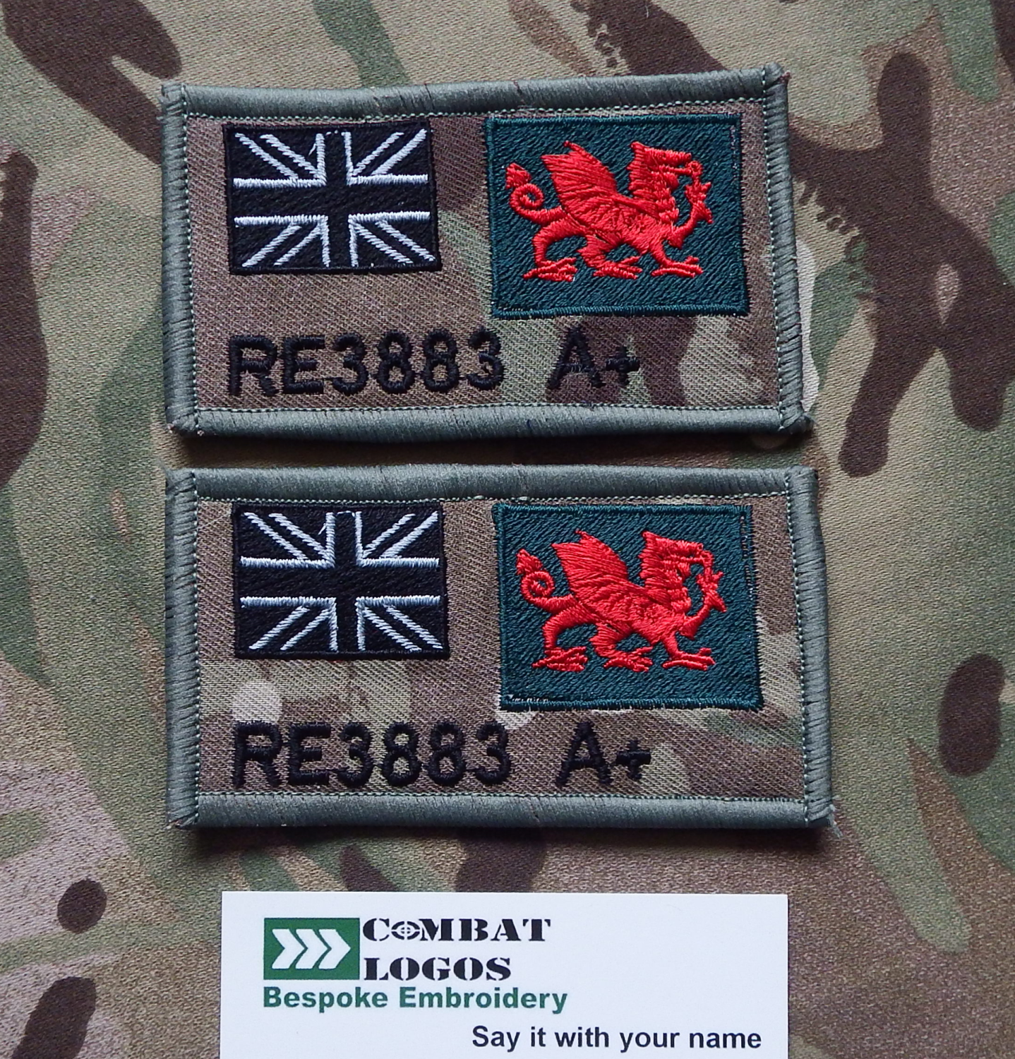 The Royal Welsh,seit 2006 40x48mm TRF Patch,Abzeichen 