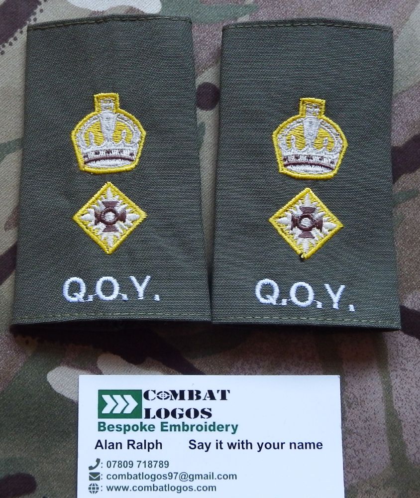 Queens Own Yeomanry Rank Slides