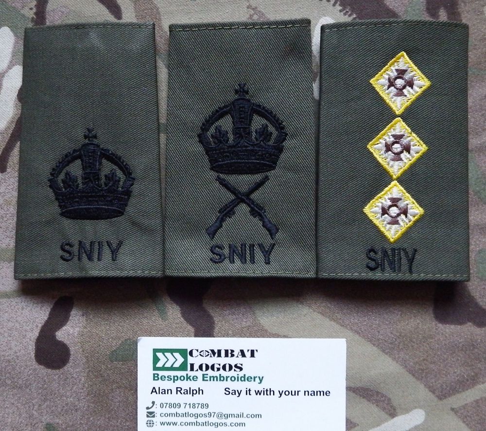 Scottish & North Irish Yeomanry Rank Slides