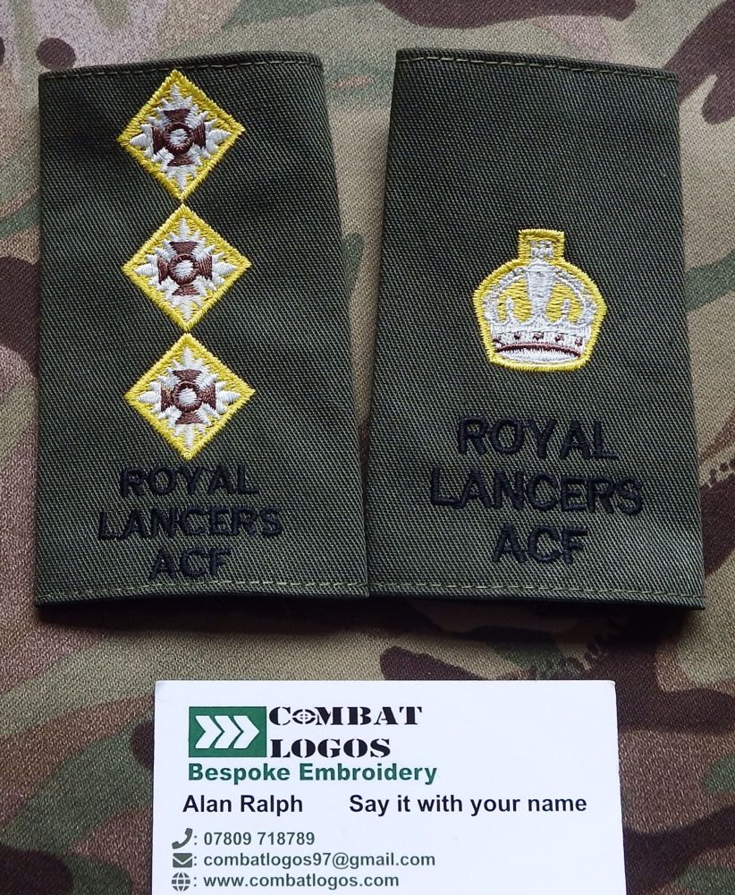 Royal Lancers Rank Slides