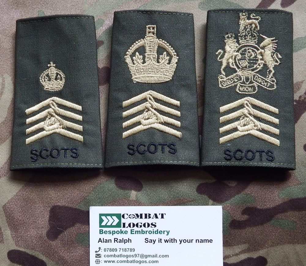 Royal Scots Rank Slides