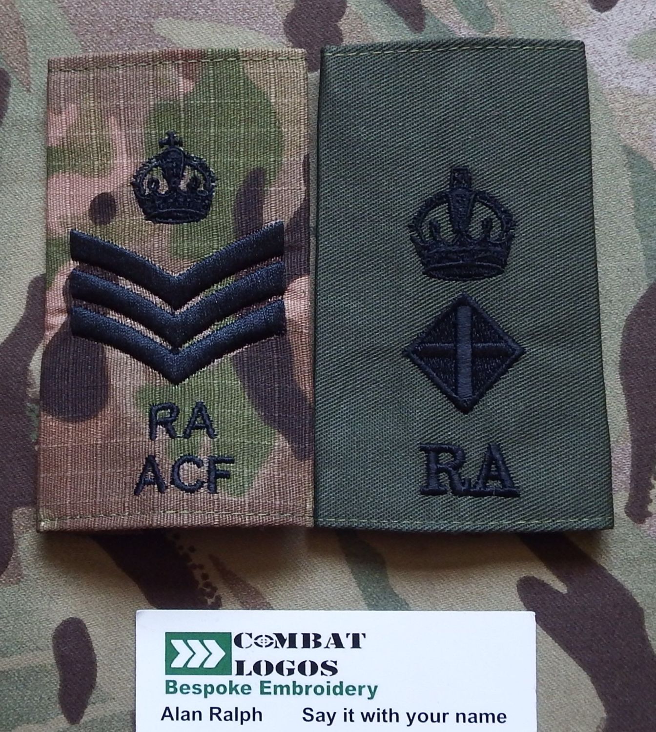 royal artillery rank slides,rha