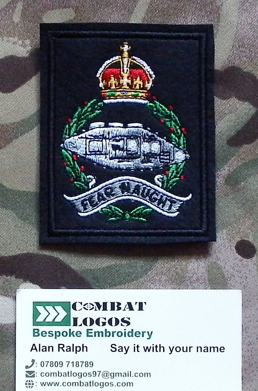 Royal Tank Regiment Cloth Cap Badge