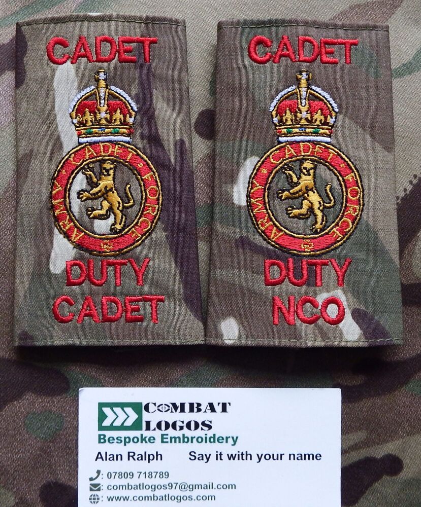 ACF & CCF Duty Cadet Rank Slides