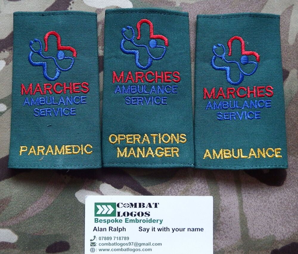 Marches Ambulance Service Rank Epaulettes
