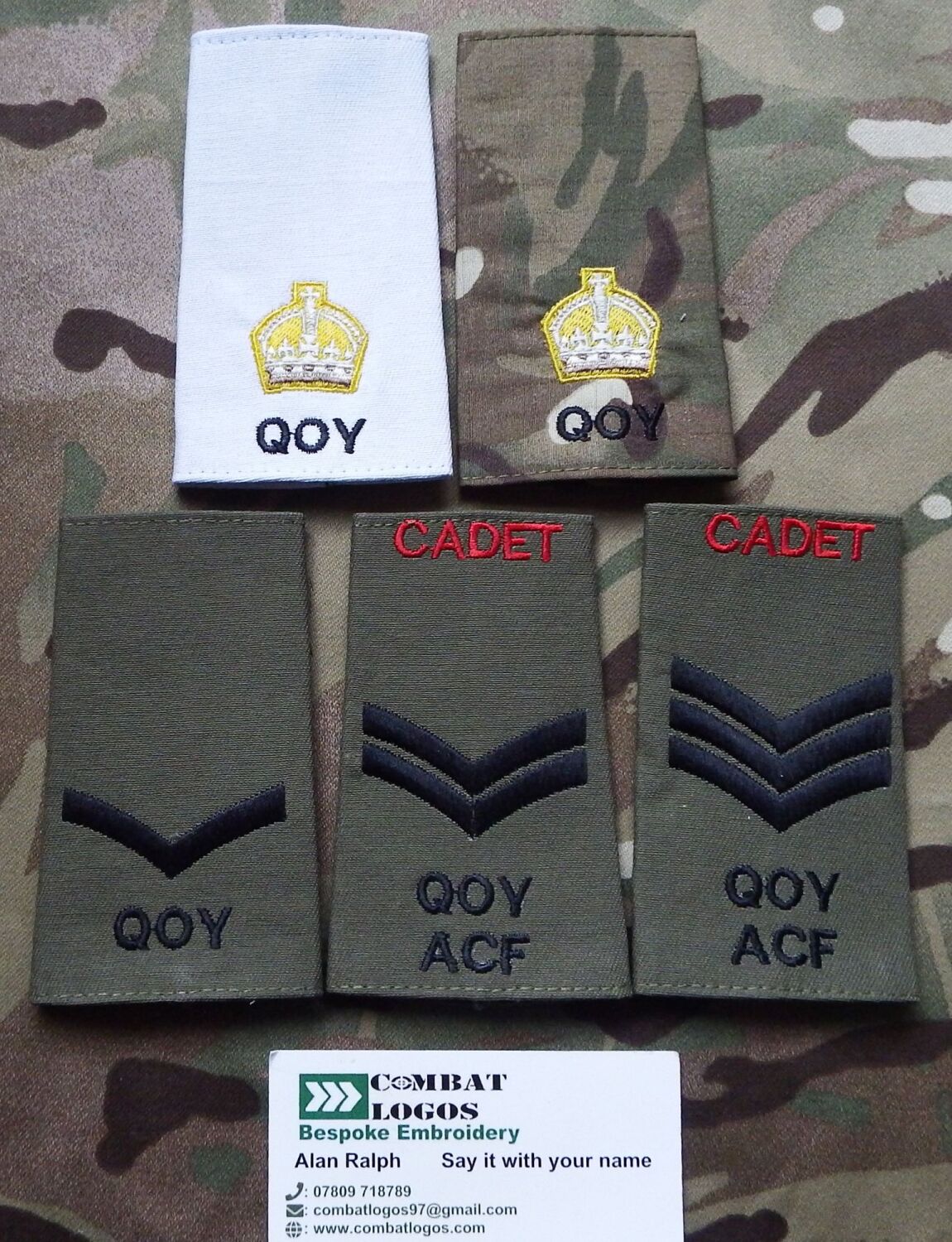 Queens Own Yeomanry Rank Slides