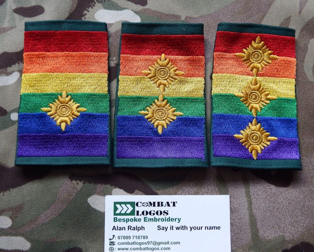 Rainbow Style Rank Epaulettes