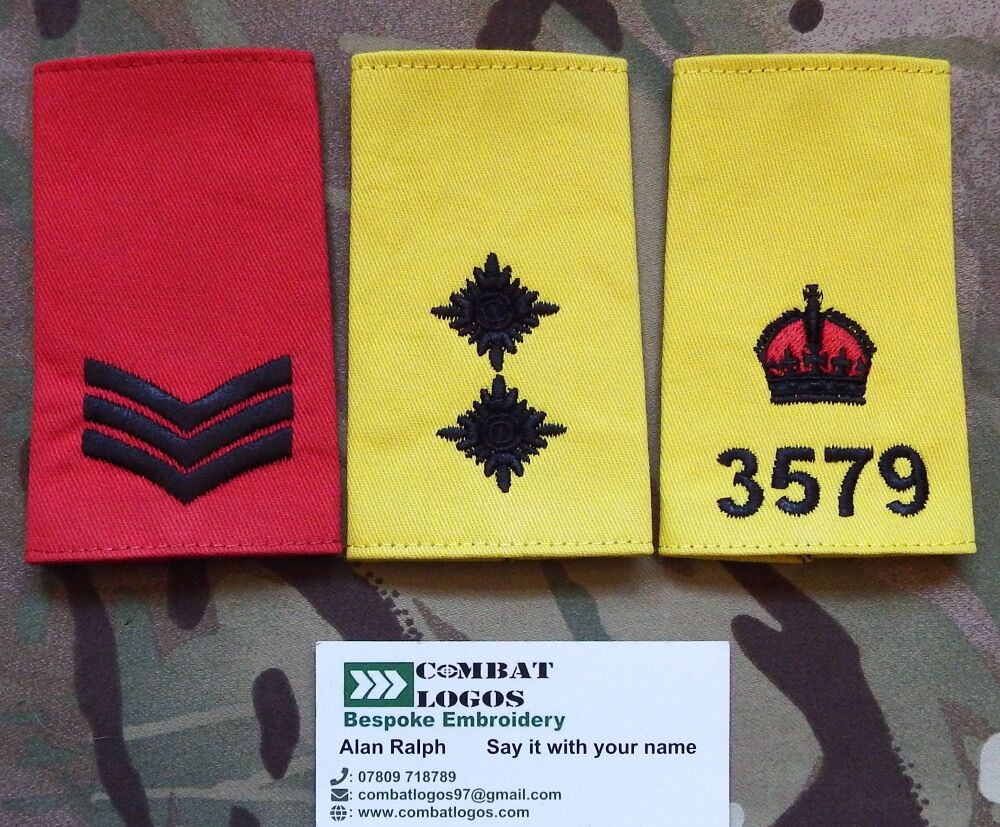 Police Public Order Rank Epaulettes