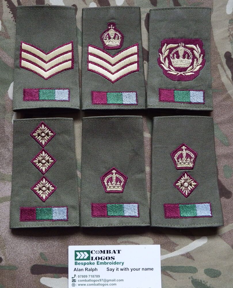 Royal Army Medical Service  Rank Slides