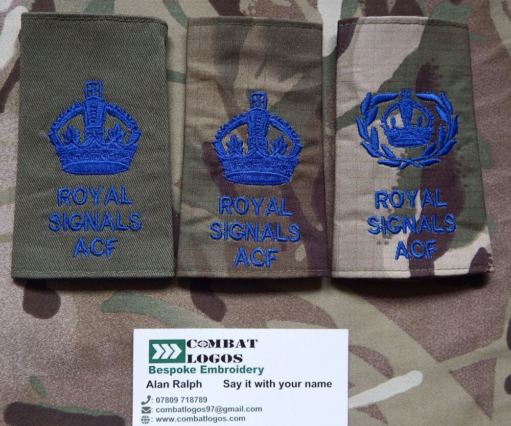 Royal Signals Rank Slides