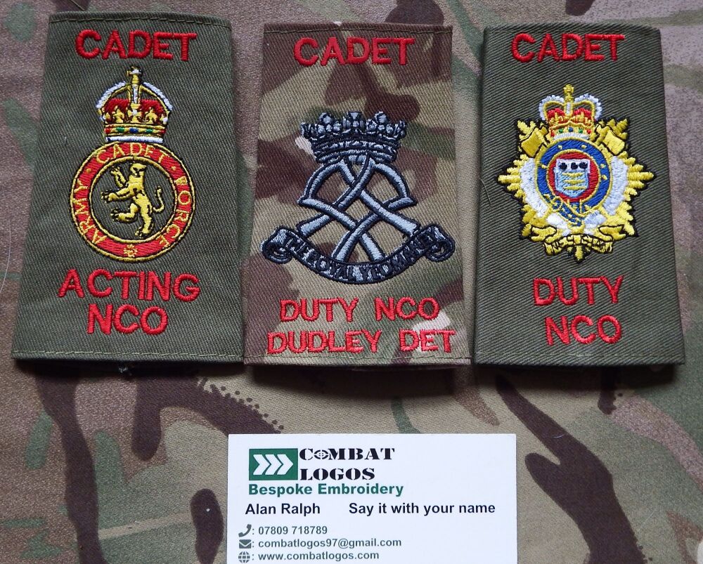 Regimental Duty NCO Rank Slides