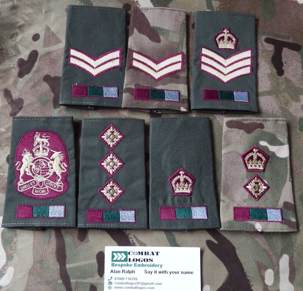 Royal Army Medical Service  Rank Slides