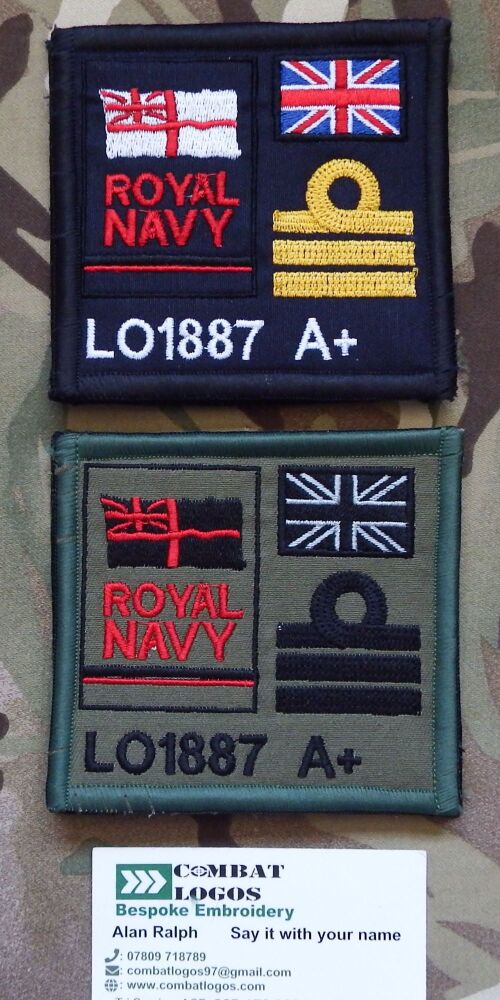 Royal Navy TRF Zap Patch Pack