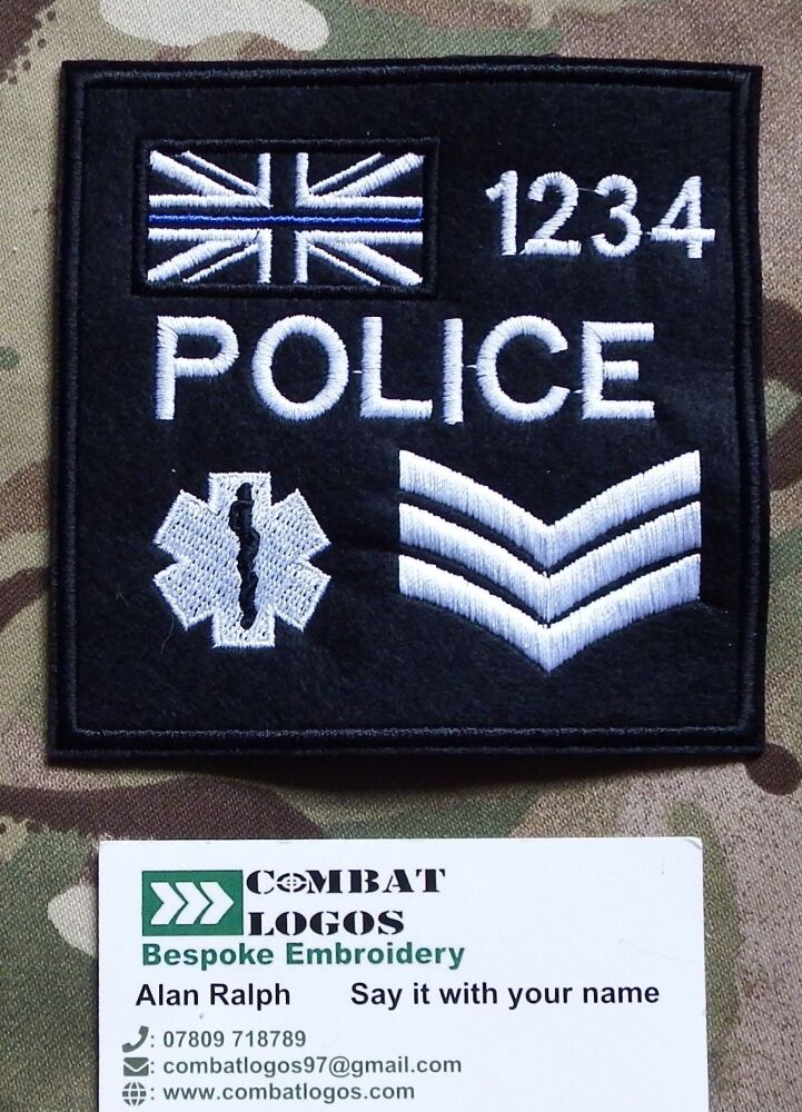 Police Medic Patches