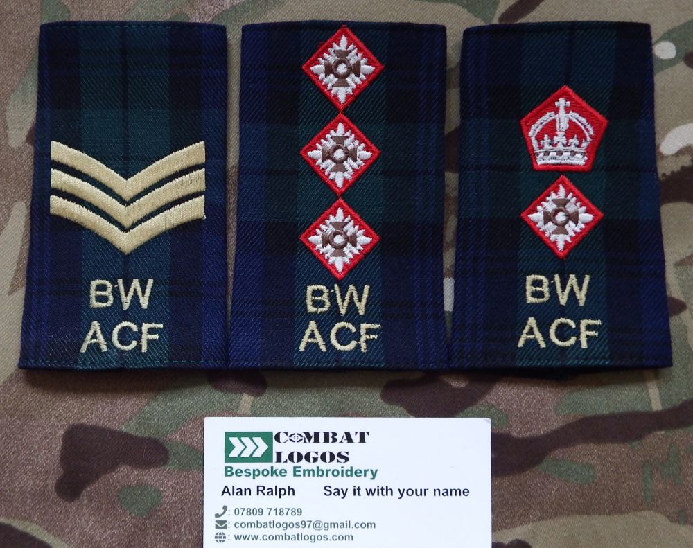 Black Watch ACF Rank Slides
