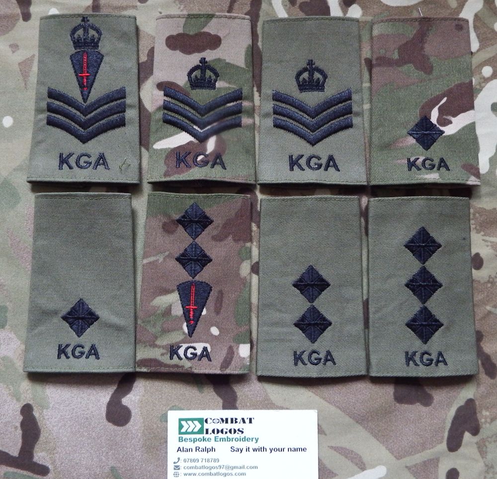 Gurkha Regiments Rank Slides