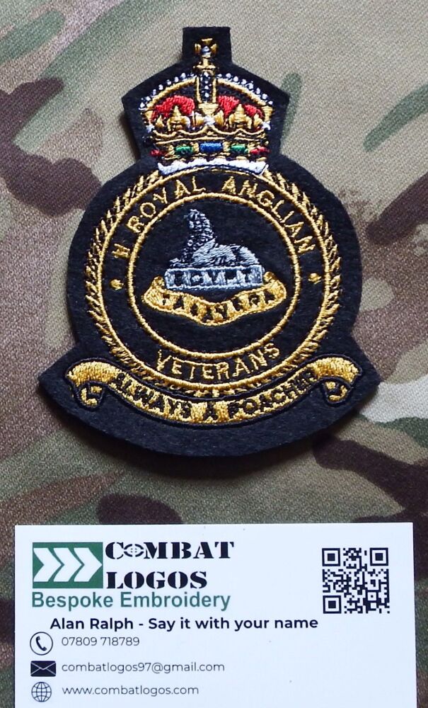 2 Royal Anglian Veterans Blazer Badge