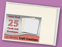 Single Fold Card Blanks Value Pack (25) - A6 Textured