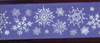Decorative Ribbon - Snowflakes - Blue