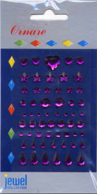 Ornare self adhesive Jewels - Purple