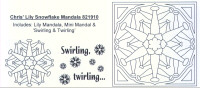 Elusive Images Chris' Lily Snowflake Mandala Rubber Stamp Set