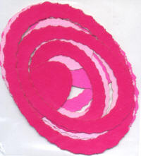 Light Arted Designs - Frames - Deckle Oval - Pink