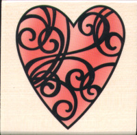 Stampendous - Swirling Heart