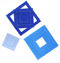 Light Arted Designs - Frames - Deckle Squares - Blues