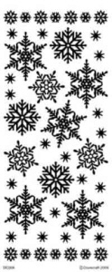 Dovecraft Snowflakes Peel Off Stickers Special Offer