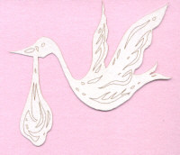Light Arted Designs - Baby Stork