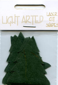 Light Arted Designs - Christmas Trees - Green/Gold Mulberry