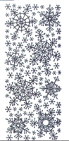 Wire Snowflakes Peel Off Stickers