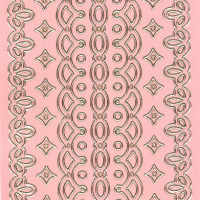 Lace Border 2 Pink  Peel Off Stickers