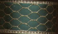 Decorative Ribbon - Green with Gold Mesh