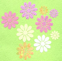 Light Arted Designs - Daisies - Pink & Yellow