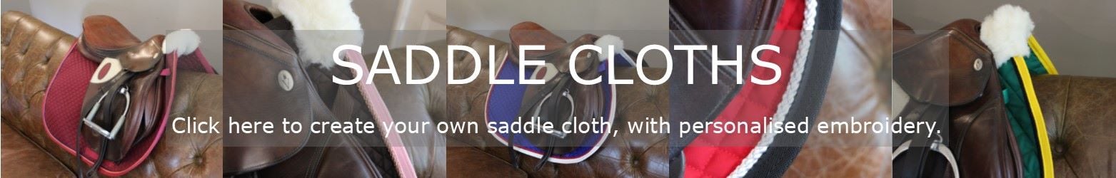 saddle cloth banner