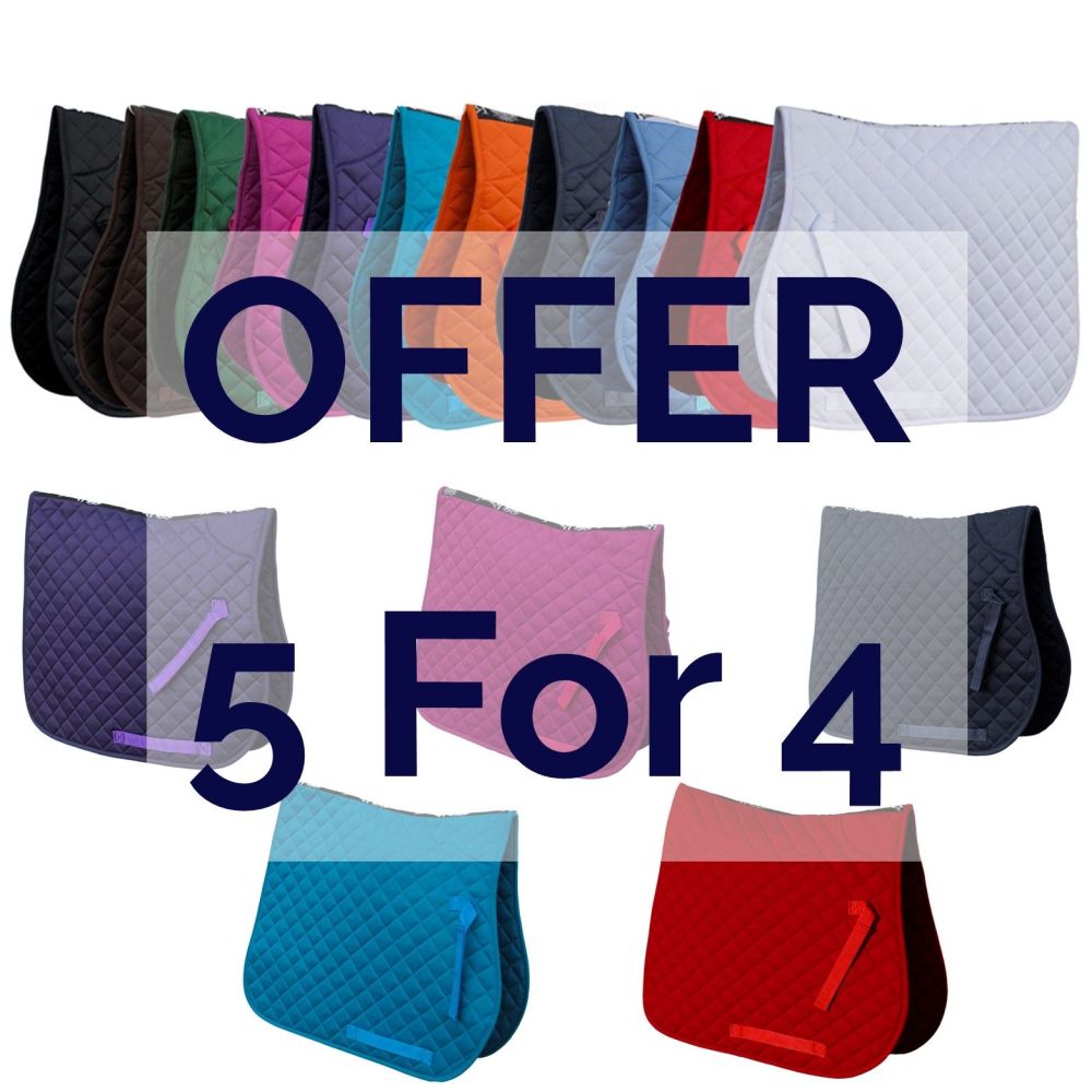 Saddle Cloth Package - 5 for 4