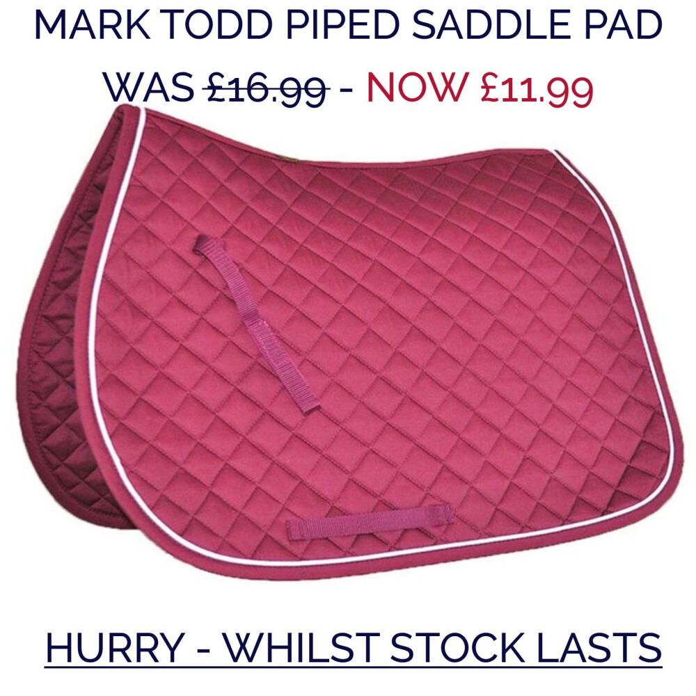 Mark Todd Pipe Saddle Pad
